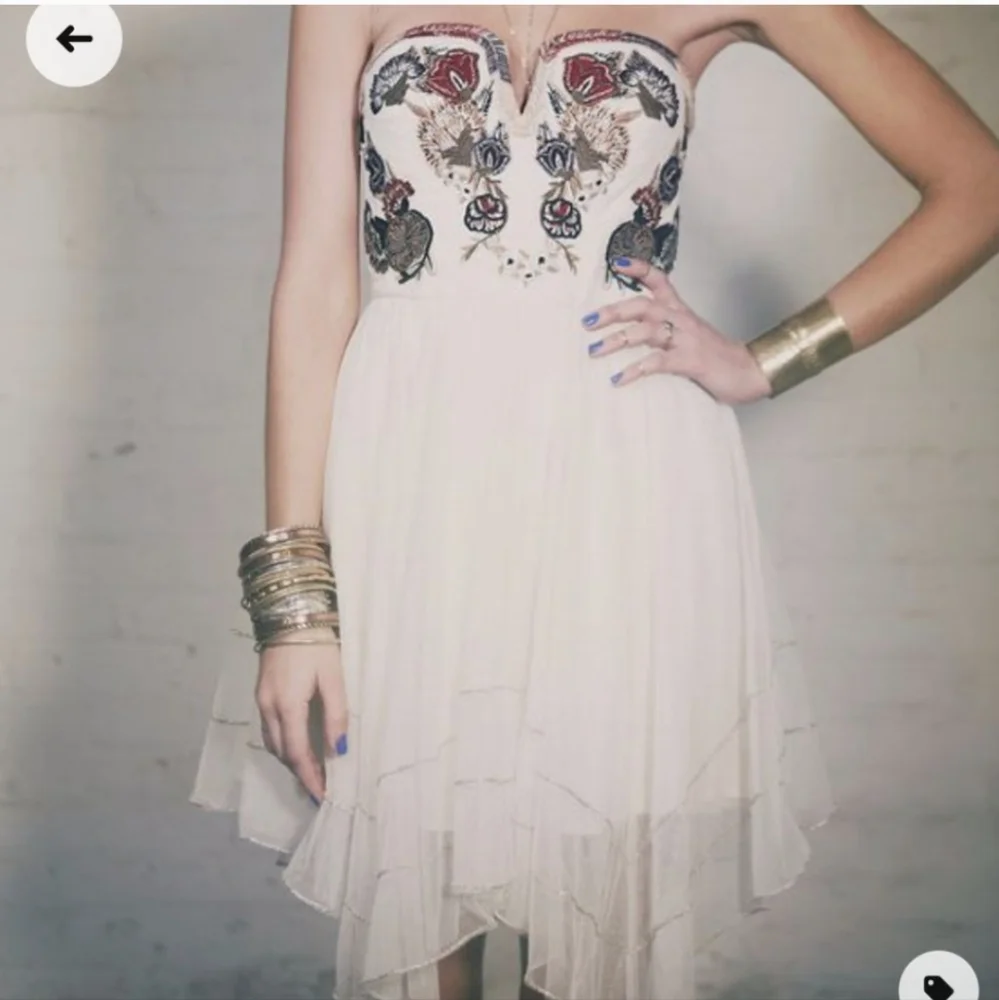 Free People Festival Bodice Tulle Sequin Embellished Mini Dress 2 - Picture 2 of 15